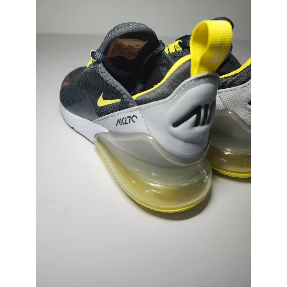 Nike Kids’ Air Max 270 Black Yellow Sz 5.5Y Mesh Athletic Sneaker